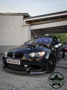 Cstar Carbon Gfk Crt Frontlippe Lippe passt mit Flaps passend f&uuml;r BMW E90 E92 E93 M3