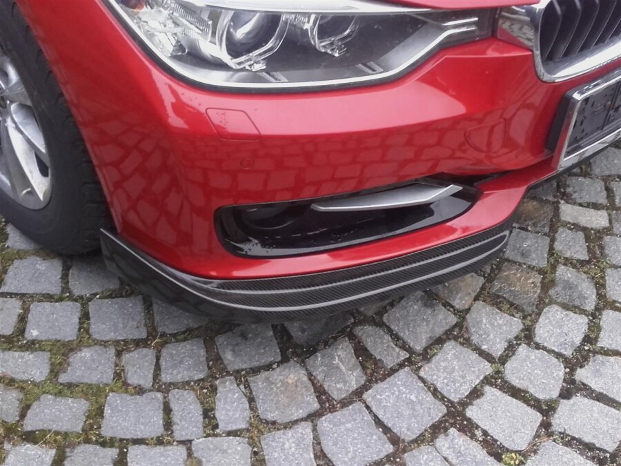 Cstar Carbon Gfk Flaps Splitter passend für BMW F30 F31 OHNE M Paket Vor LCI