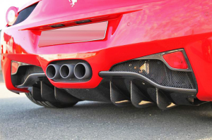Ferrari 458 Italia Italy Spider Carbon Gfk Diffusor Heck Auspuff Unterboden