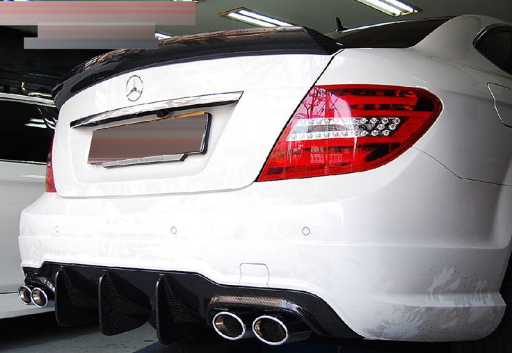 Cstar Carbon Gfk Heckspoiler Big DTM passend für Mercedes Benz W204 C204 C63 Coupe