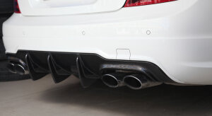 Cstar Carbon Gfk Heckdiffusor Big Fins passend für Mercedes Benz W204 C204 AMG C63 Coupe Limo MOPF