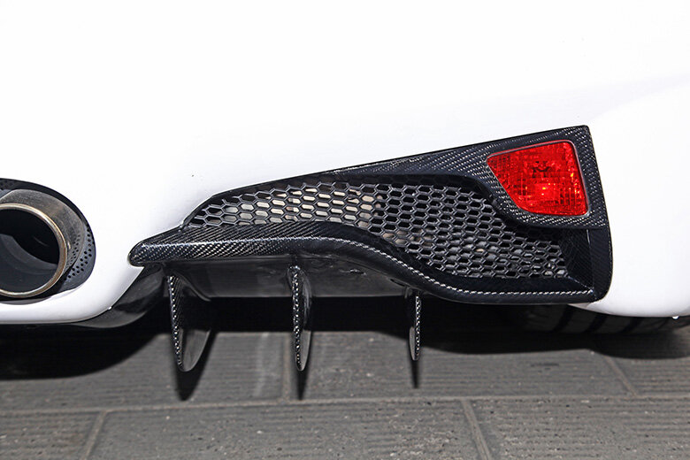 Ferrari 458 Italia Italy Spider Dry Carbon Nebelschlussleuchte Satz Cover Li + Re