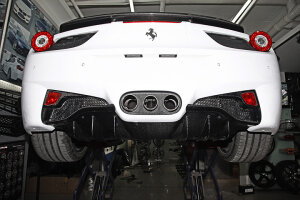 Ferrari 458 Italia Italy Spider Dry Carbon Nebelschlussleuchte Satz Cover Li + Re