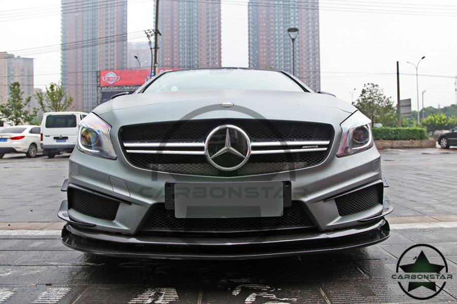 Cstar Carbon Gfk Frontlippe Spoiler Front Lippe für Mercedes Benz W176 A45 AMG