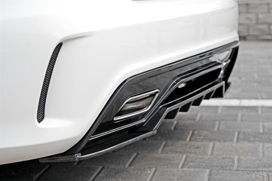 Cstar Carbon Gfk Diffusor Heckdiffusor inkl. Auspuffblenden für Mercedes Benz W176 A45 AMG