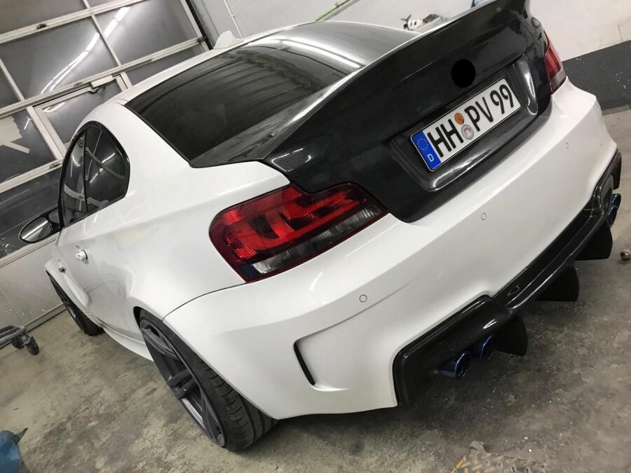 Cstar Carbon Gfk Heckdiffusor Diffusor Auspuff Einsatz Typ1 passend für BMW E82 1M