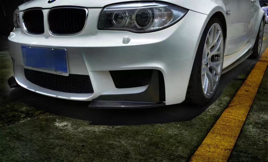 Cstar Carbon Gfk Frontlippe Frontspoiler Splitter Flaps ähnlich Performance passend für BMW E82 1M