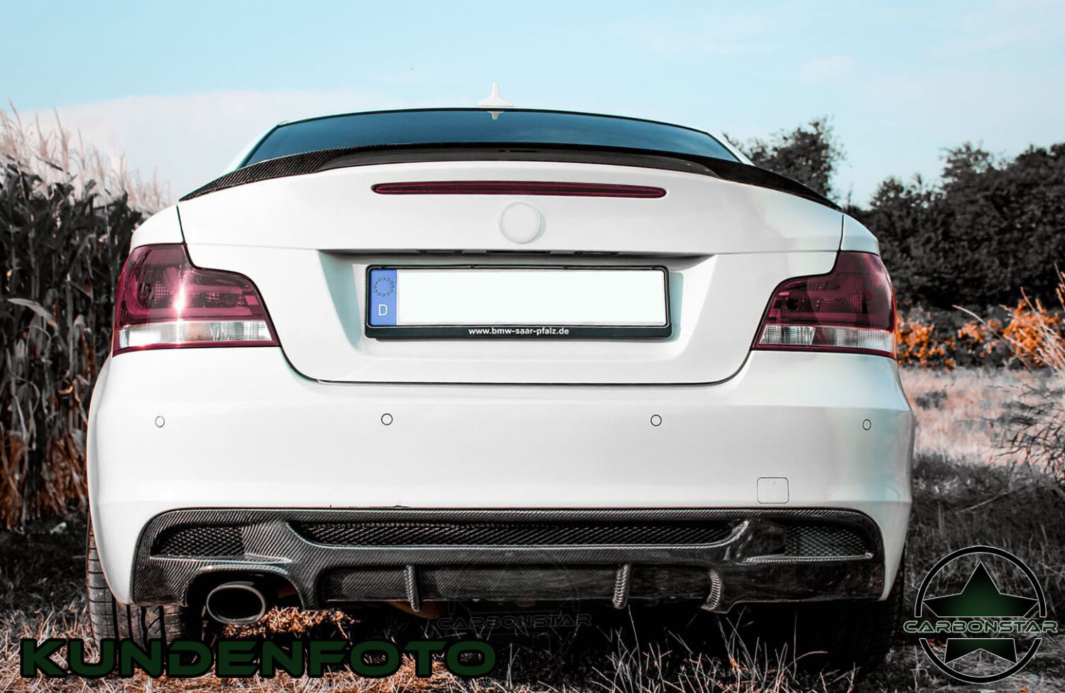 Cstar Carbon Gfk Performance Heckdiffusor passend für BMW E82 E88 M Paket