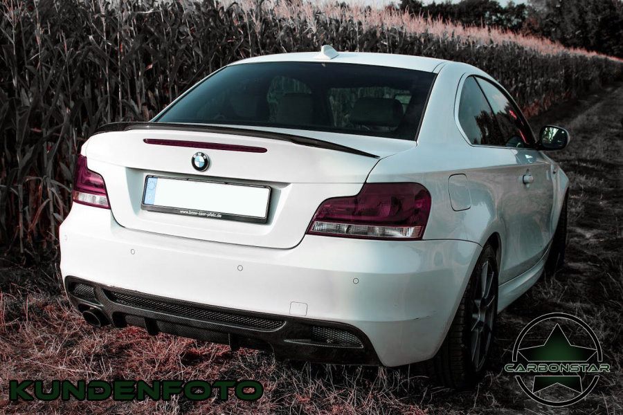 Cstar Carbon Gfk Performance Heckdiffusor Diffusor V1 passend  f&uuml;r BMW E82 E88 M Paket