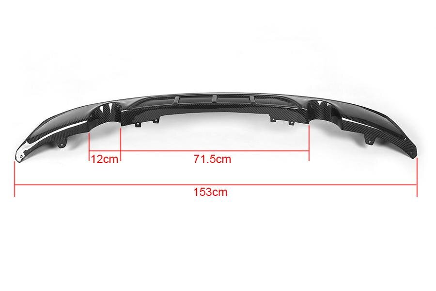 Cstar GFK Heckdiffusor Matt Schwarz Performance V2 passend für BMW F22 F23 235i 240i
