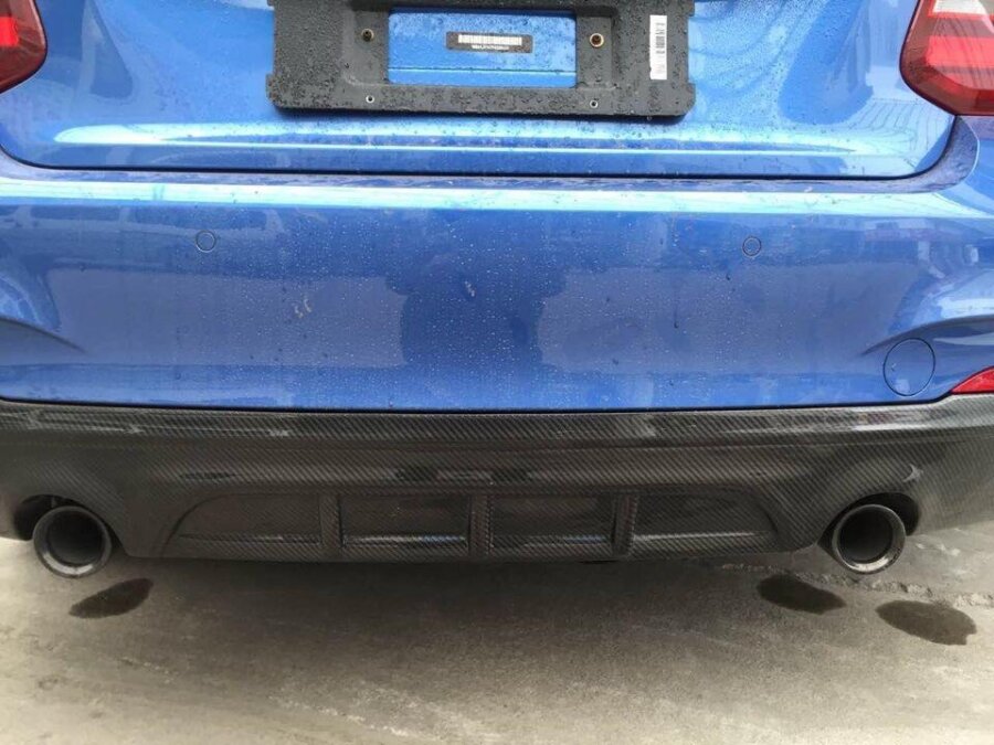 Cstar GFK Heckdiffusor Matt Schwarz Performance V2 passend für BMW F22 F23 235i 240i