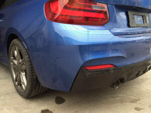 Cstar GFK Heckdiffusor Matt Schwarz Performance V2 passend für BMW F22 F23 235i 240i