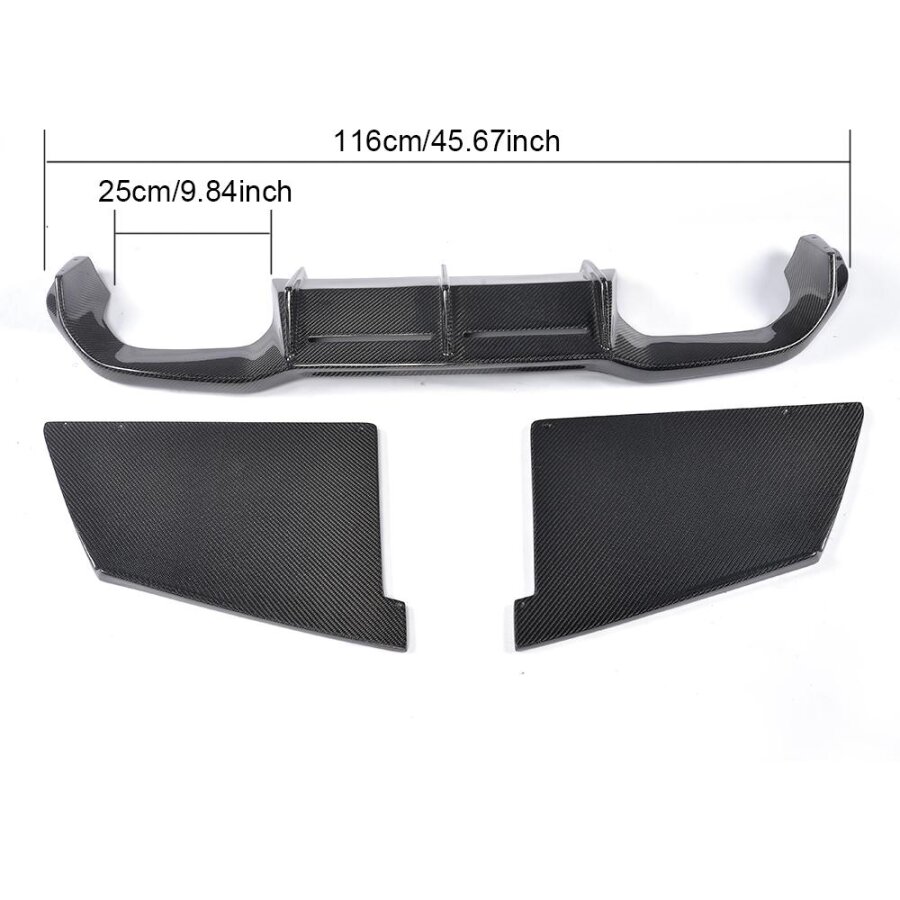 Cstar Carbon Gfk Heckdiffusor Diffusor MTC passend für BMW M2 F87 + Competition