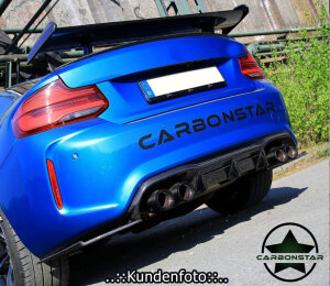 Cstar Carbon Gfk Heckdiffusor Diffusor MTC passend für BMW M2 F87 + Competition