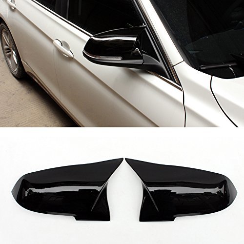 Für BMW F30 F31 F36 Carbon Außenspiegelkappen Abdeckung Spiegelkappen  Schwarz