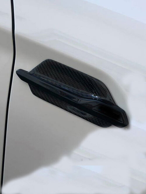 Cstar Carbon ABS Kotflügel Einsätze Zierstäbe + Hochglanz Schwarz passend für BMW M2 F87