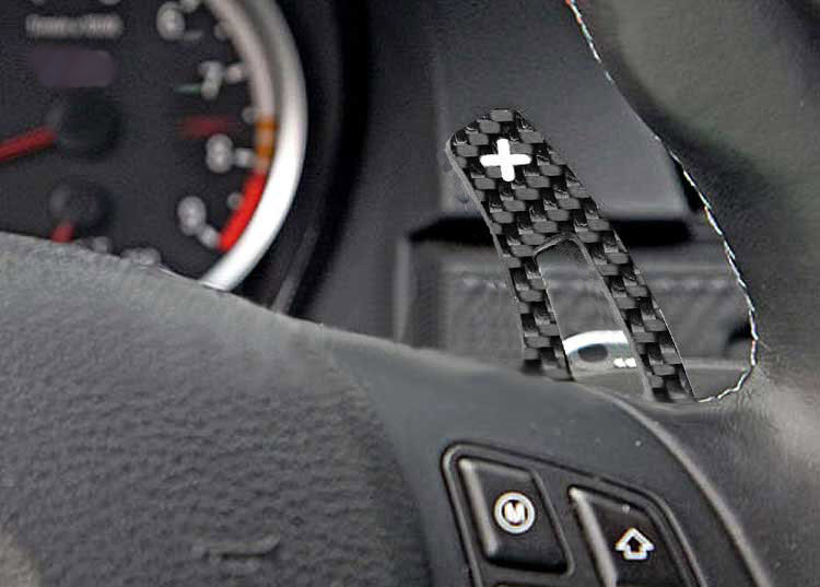 Cstar Steering Wheel Shift Paddles Carbon ABS Long Version suitable for BMW E90 E92 E93 M3 X5M X6M E70 E71
