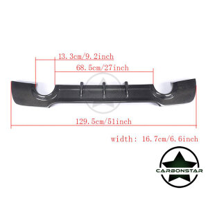 Cstar Carbon Gfk Heckdiffusor Diffusor Heckeinsatz Auspuff passend für BMW E92 E93 335i 335d M Paket