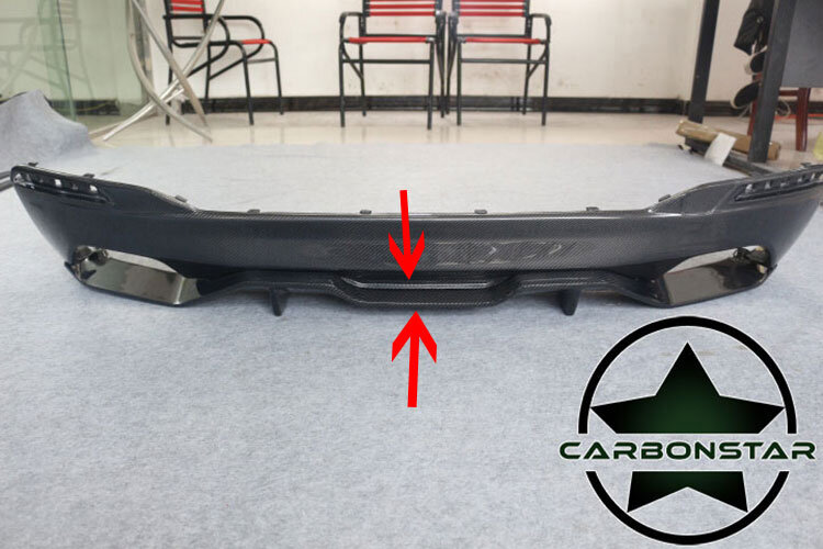 Cstar Carbon Gfk Heckdiffusor Diffusor Typ MP2 Untere Teil passend für BMW G30 G31