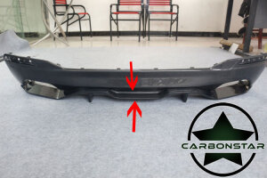 Cstar Carbon Gfk Heckdiffusor Diffusor Typ MP2 Untere Teil passend für BMW G30 G31