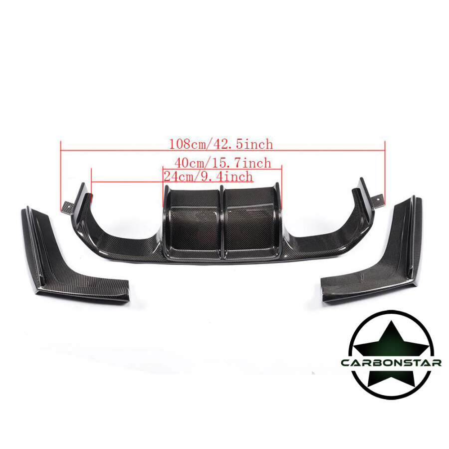 Cstar Carbon Gfk Heckdiffusor Diffusor ähnl. Vorsteiner 3tlg. passend für BMW F80 M3 F82 F83 M4