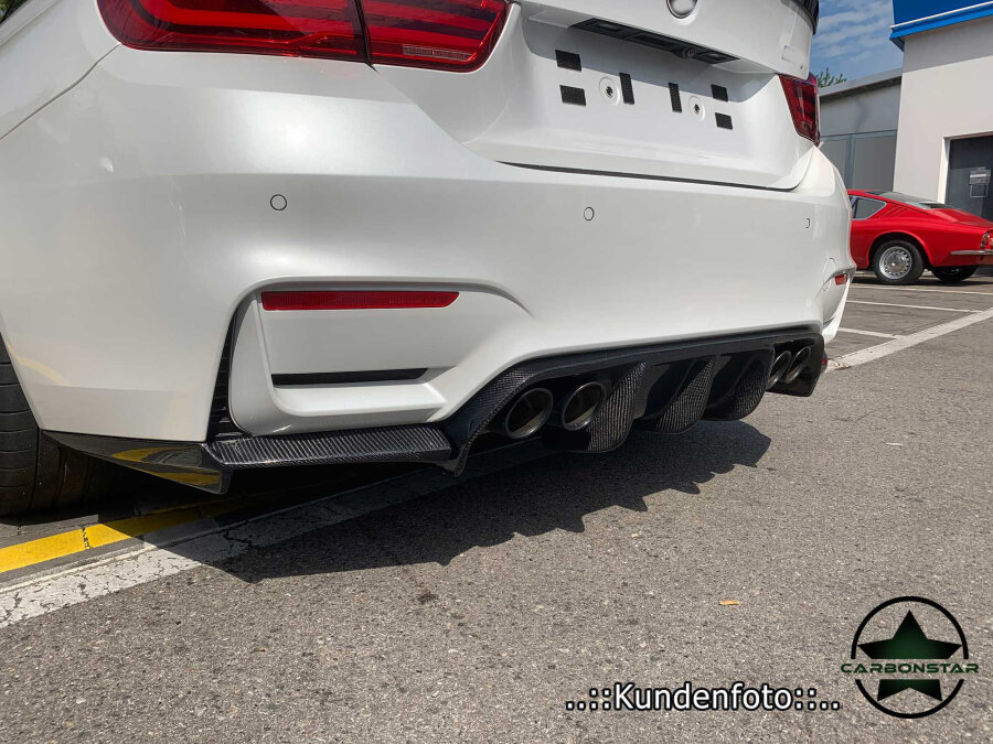 Cstar Carbon Gfk Heckdiffusor Diffusor ähnl. Vorsteiner 3tlg. passend für BMW F80 M3 F82 F83 M4
