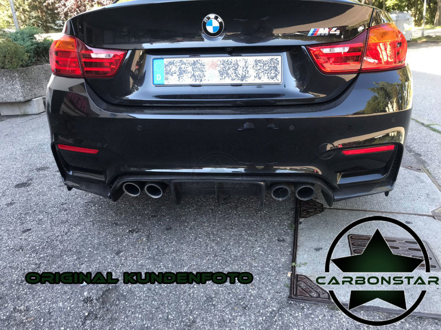 Cstar Carbon Gfk Heckdiffusor Diffusor &auml;hnlich Vorsteiner 3tlg. passend f&uuml;r BMW F80 M3 F82 F83 M4