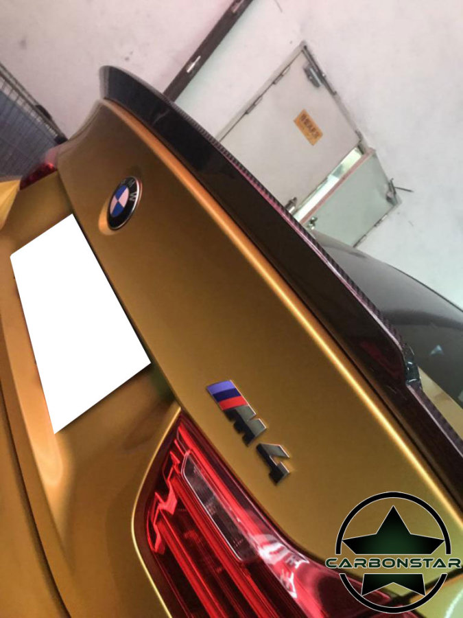 Cstar Carbon Gfk Heckspoiler Kofferraumlippe R-Style passend für BMW F82 M4