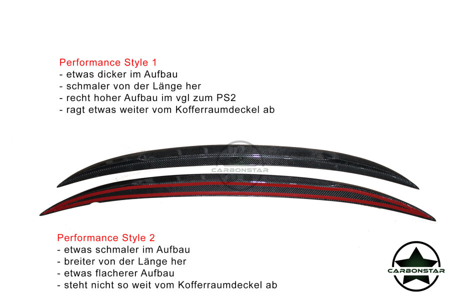 Cstar Heckspoiler Carbon Gfk Performance High Kick passend für BMW E93 +M3