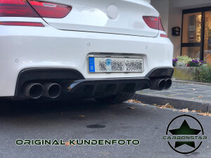 Cstar Carbon Gfk Heckdiffusor Diffusor auch für Akrapovic/Perf.Auspuff 2tlg. passend für BMW M6 F06 F12 F13