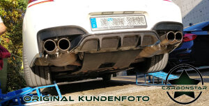 Cstar Carbon Gfk Heckdiffusor Diffusor auch für Akrapovic/Perf.Auspuff 2tlg. passend für BMW M6 F06 F12 F13