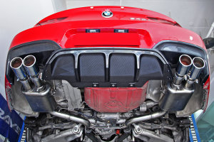 Cstar Carbon Gfk Heckdiffusor Diffusor auch f&uuml;r Akrapovic/Perf.Auspuff 2tlg. passend f&uuml;r BMW M6 F06 F12 F13