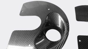 Carbon Ankerblech / Bremsenbelüftung passend für BMW E46 M3