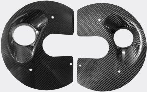 Carbon Ankerblech / Bremsenbelüftung passend für BMW E46 M3