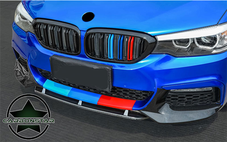 Cstar ABS Splitter Flaps + Frontlippe 3tlg.  Hochglanz Schwarz passend für BMW G30 G31 M-Paket