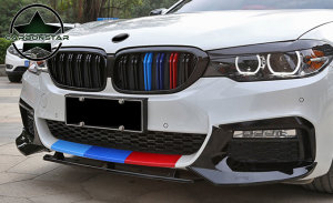 Cstar ABS Splitter Flaps + Frontlippe 3tlg.  Hochglanz Schwarz passend für BMW G30 G31 M-Paket