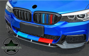 Cstar ABS Splitter Flaps + Frontlippe 3tlg.  Hochglanz Schwarz passend für BMW G30 G31 M-Paket