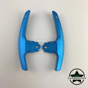 Cstar Schaltwippen Wippen Paddles Aluminium Alu Eloxiert Blau Long Beach Blue passend für BMW F22 F23