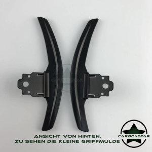 Cstar Schaltwippen Wippen Paddles Aluminium Alu Eloxiert Schwarz passend für BMW F22 F23