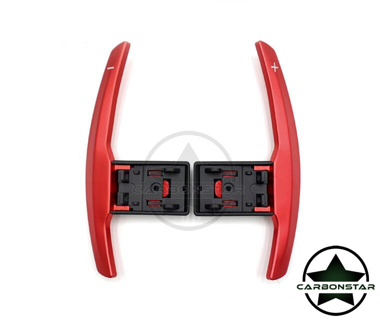 Cstar Schaltwippen Wippen Paddles Aluminium Alu Eloxiert Rot passend für BMW F32 F33 F36