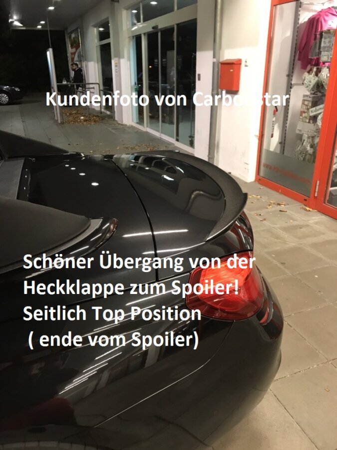 Cstar Carbon Gfk Heckspoiler V passend für BMW F12 M6 Cabrio