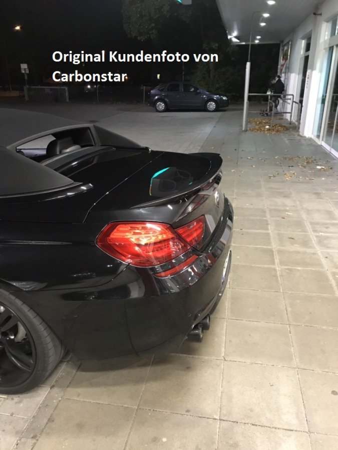 Cstar Carbon Gfk Heckspoiler V Style  passend für BMW F12 M6 Cabrio