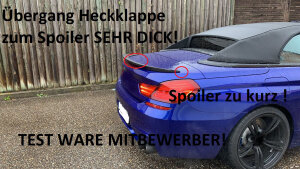 Cstar Carbon Gfk Heckspoiler V passend für BMW F12 M6 Cabrio