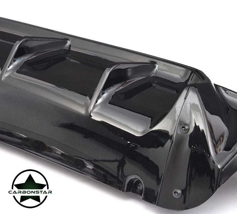 Cstar PP Heckdiffusor Diffusor V5 + Endrohre passend für BMW G30 G31 520i 530i 540i nicht F90 M5 !