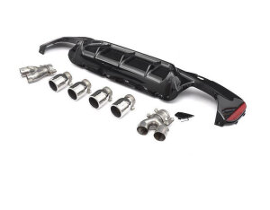 Cstar PP Heckdiffusor Diffusor V5 + Endrohre passend für BMW G30 G31 520i 530i 540i nicht F90 M5 !