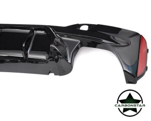 Cstar PP Heckdiffusor Diffusor V5 + Endrohre passend für BMW G30 G31 520i 530i 540i nicht F90 M5 !