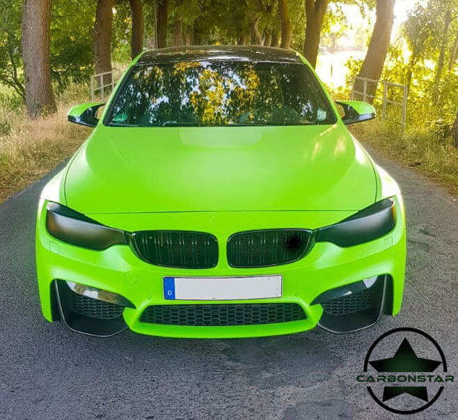 Cstar Carbon Flaps Splitter Einsätze Vorne passend für BMW F82 F83 M4 M3 F80