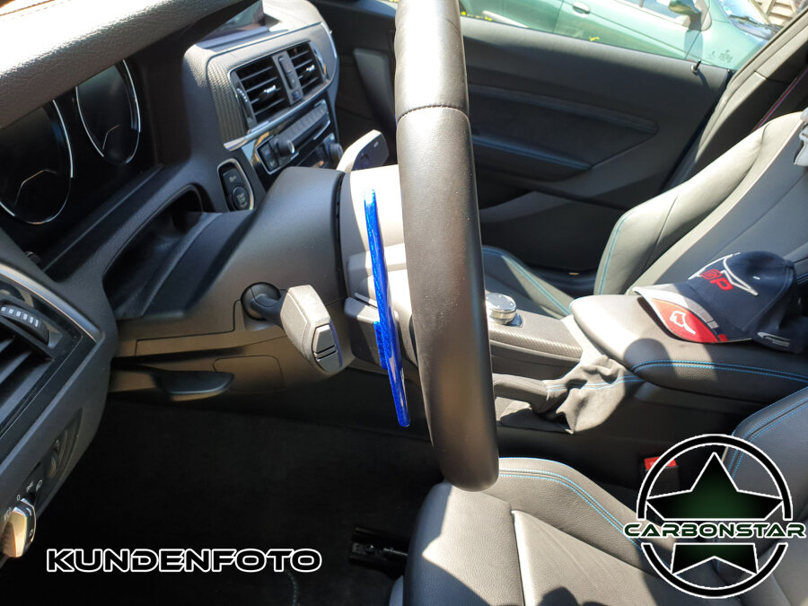 Cstar Schaltwippen Wippen Paddles Carbon Alu Blau passend für BMW F30 F31 F34