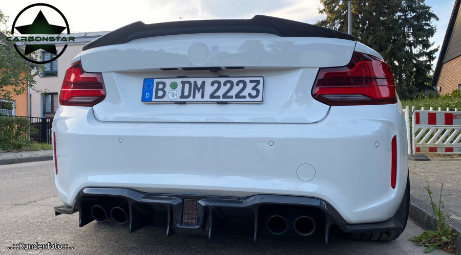Cstar Carbon Gfk Heckspoiler V passend für BMW F22 F87 M2 + Competition