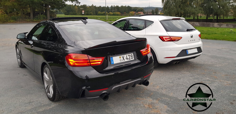 Cstar Heckspoiler Carbon Gfk PSM Big V passend für BMW F32